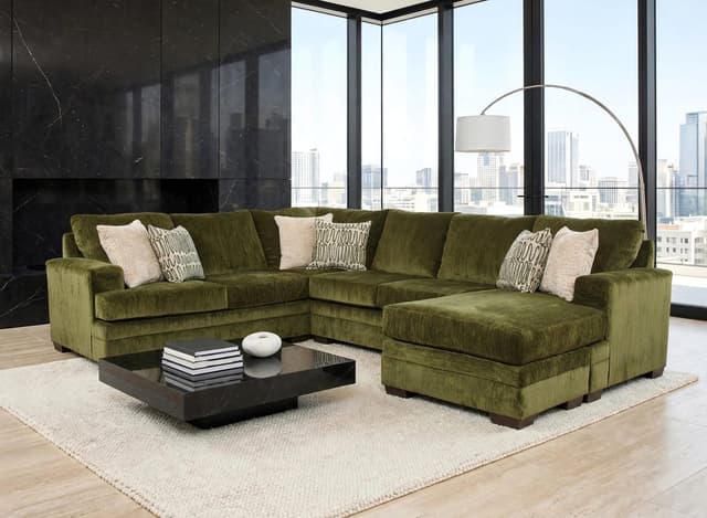 2760-10 - Reversible Sectional (Pine-Olive) — photo 1
