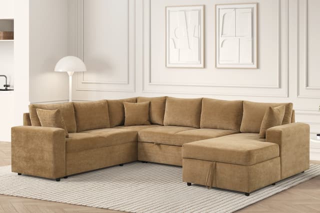 Forever2Latte Sectional With Pull-Out Bed — photo 2