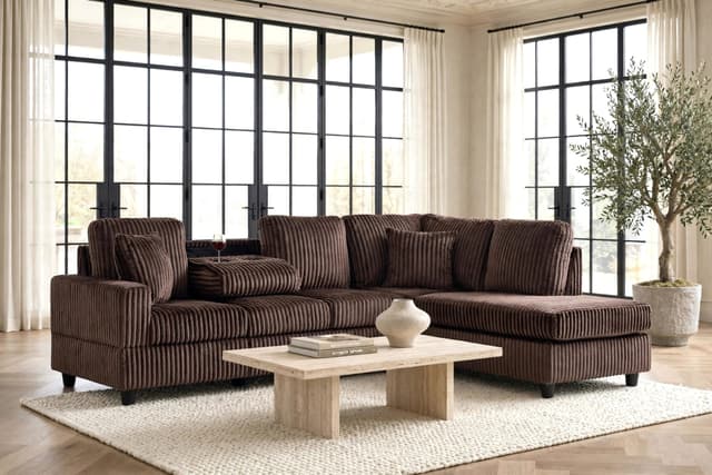 Rocket Chocolate Reversible Sectional — photo 4