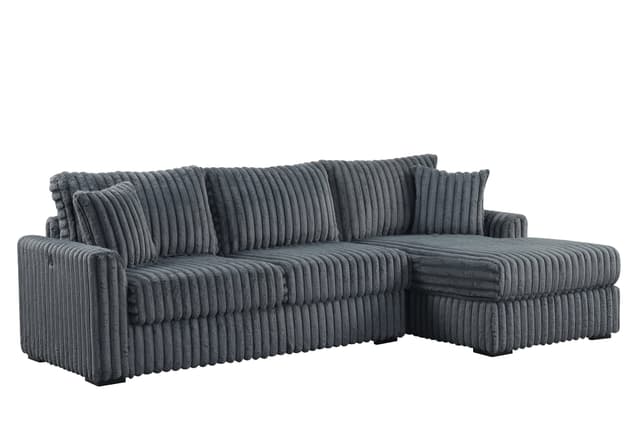 SOL Charcoal Reversible Sectional — photo 2