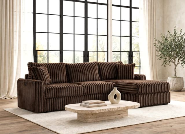 SOL Chocolate Reversible Sectional — photo 3