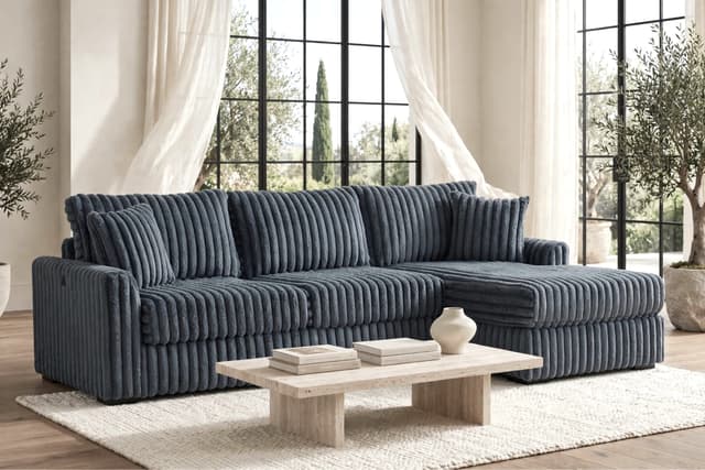 SOL Charcoal Reversible Sectional — photo 4