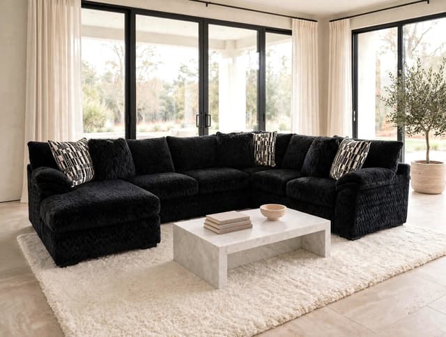 7808 Zig Onyx Reversible Sectional — photo 1