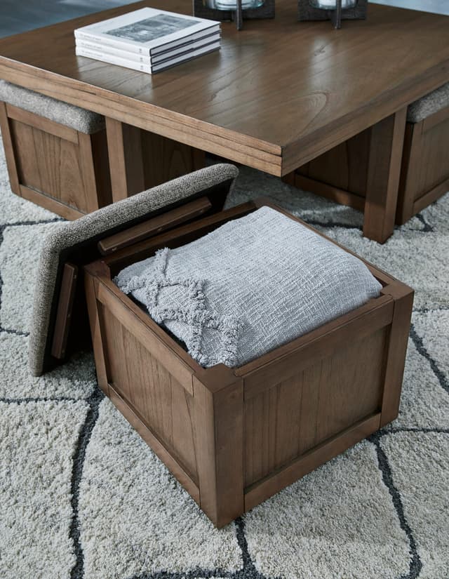 Ashley T738-20 Cocktail Table w/Stools — photo 5
