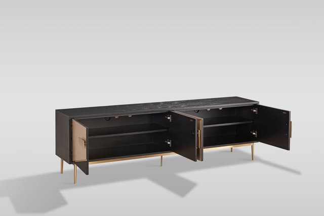 Divolia TV Stand (Black & Grey) — photo 4