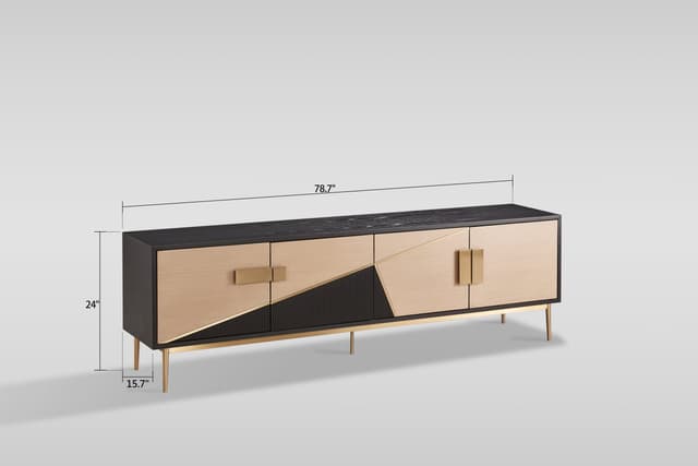 Divolia TV Stand (Black & Grey) — photo 5