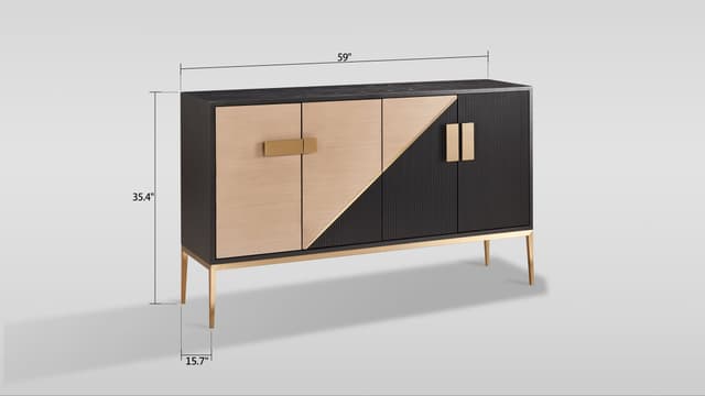 Divolia Sideboard (Grey Black) — photo 5