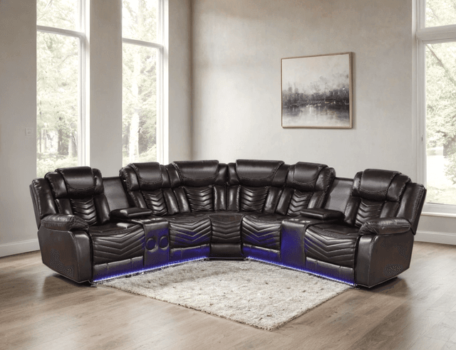 ACE29 Brown Reclining Sectional — photo 2