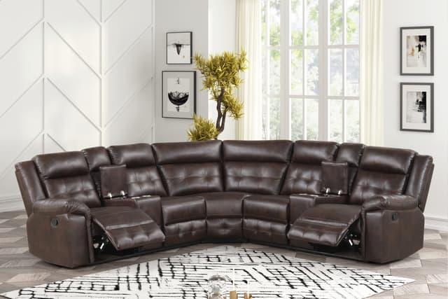 Jacob2 Espresso - Reclining Sectional — photo 1