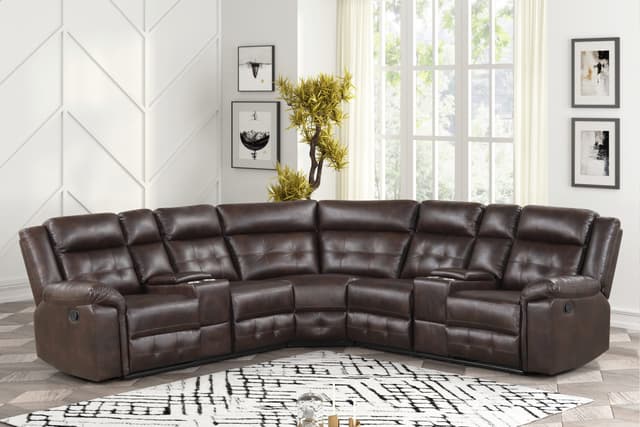 Jacob2 Espresso - Reclining Sectional — photo 2