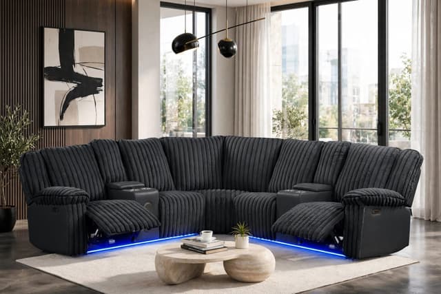 Flash Power Reclining Sectional — photo 7