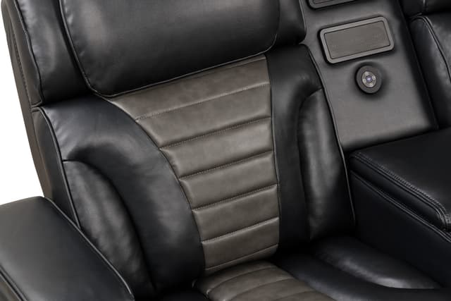 IBIZA POWER/POWER Black Reclining Sectional — photo 2