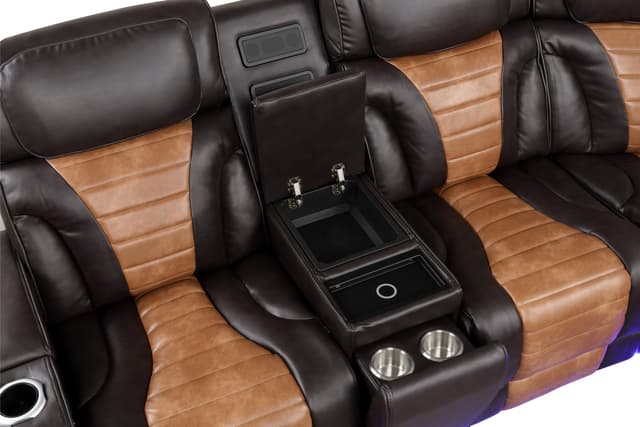 IBIZA POWER/POWER Brown Reclining Sectional — photo 2