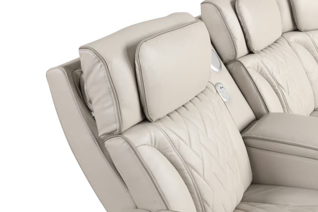 Spain Sand Power Reclining Sectional (Power Headrests) — photo 4