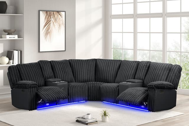 Flash Power Reclining Sectional — photo 5