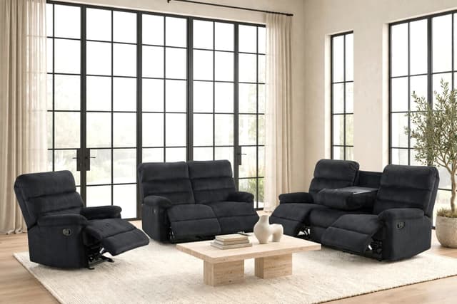 Albert Black - 3PC Reclining Set — photo 4