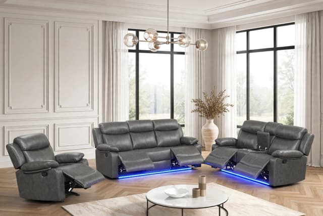 Aiden Gray - 3PC Reclining Set — photo 4