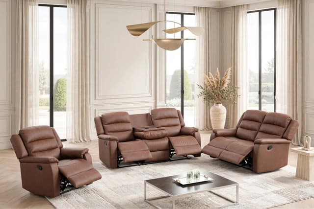 Hope Brown 3PC Reclining Set — photo 5