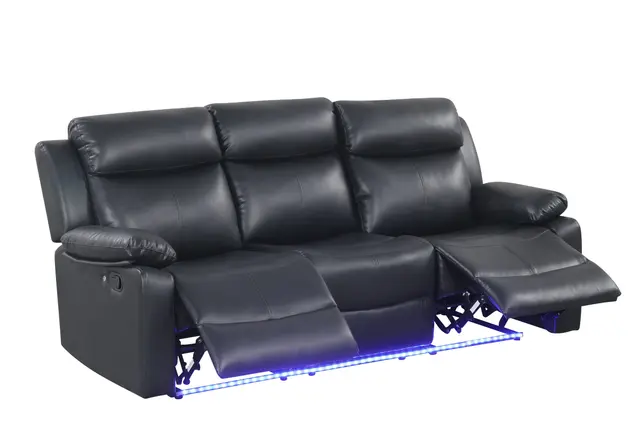 Aiden Black- 3PC Reclining Set — photo 1
