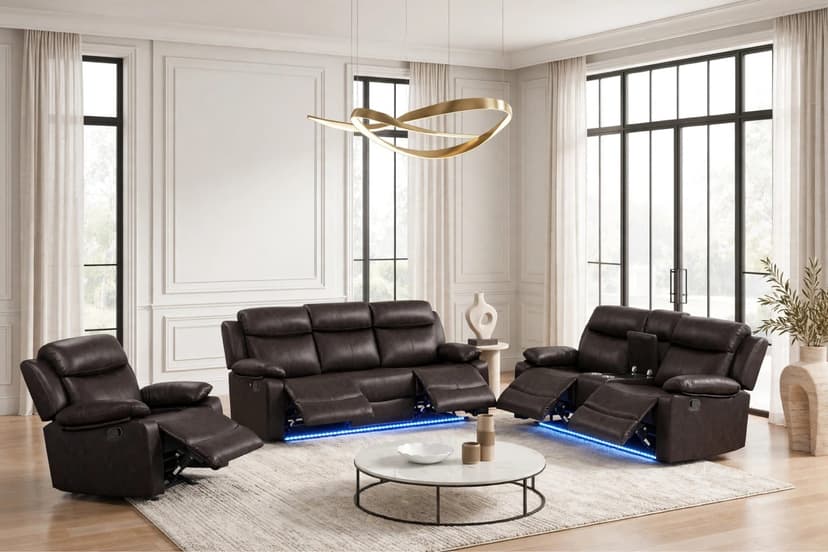 Aiden Brown- 3PC Reclining Set