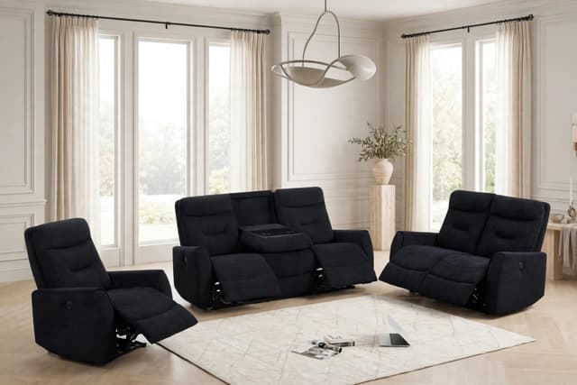 Nina Black - 3PC Power Reclining Set — photo 5