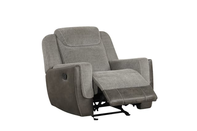 LISA - Gray 3pc Reclining Set — photo 1