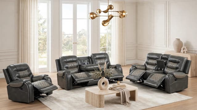 Ashley1003 OVERSIZED 3PC Reclining Set — photo 4