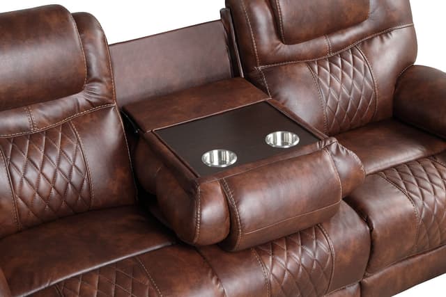 Galveston Brown - 3PC OVERSIZED Reclining Set — photo 2
