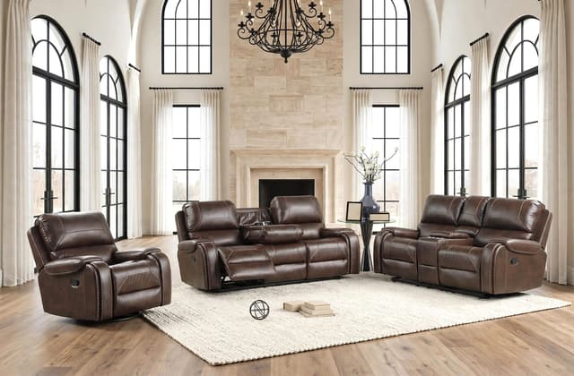 Titan Espresso 3pc Reclining Set — photo 5