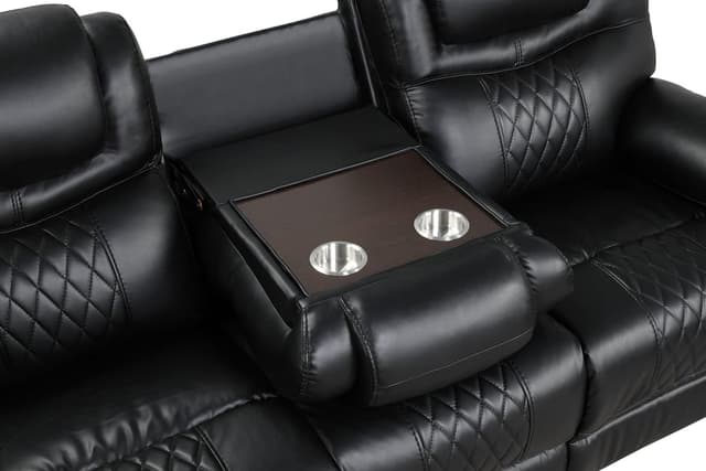 Galveston Black - 3PC OVERSIZED Reclining Set — photo 1