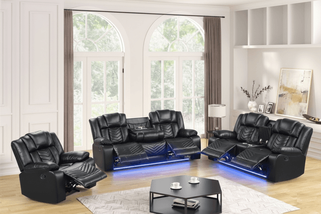 Ace Black - 3PC Reclining Set — photo 7