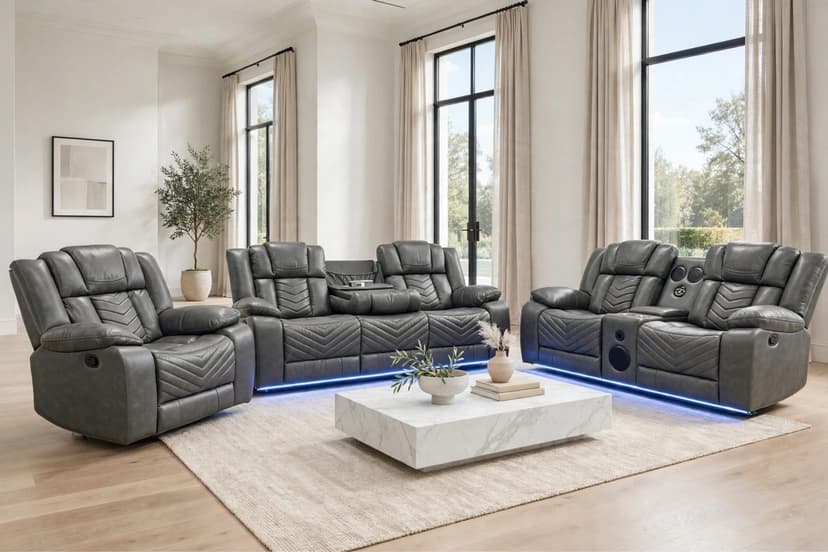 Ace Gray - 3PC Reclining Set