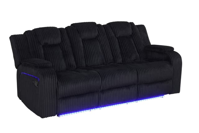 Hulk10 Black - 3PC Reclining Set — photo 1