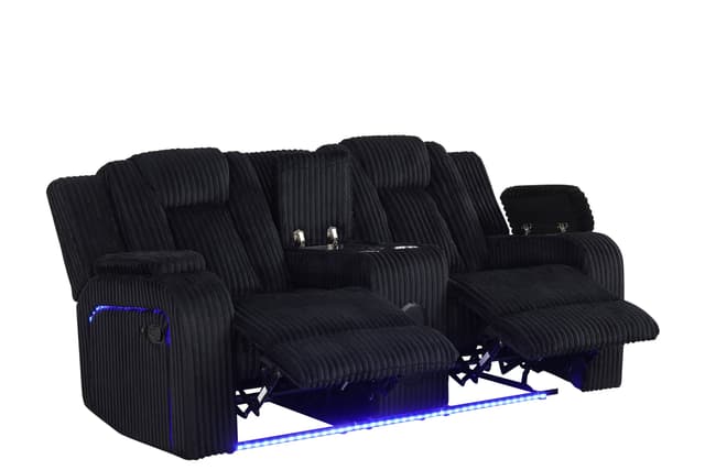 Hulk10 Black - 3PC Reclining Set — photo 2