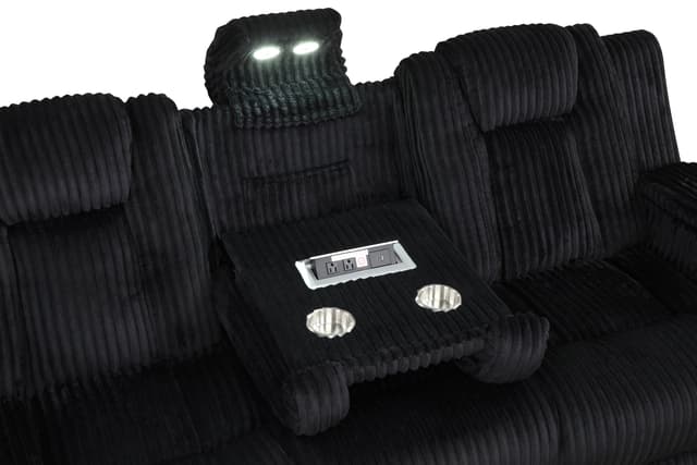 Hulk10 Black - 3PC Reclining Set — photo 4