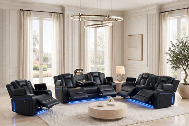 Hulk20 Black - 3PC Reclining Set — photo 6
