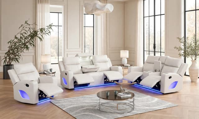 Pinnacle Sand 3PC Reclining Set — photo 5