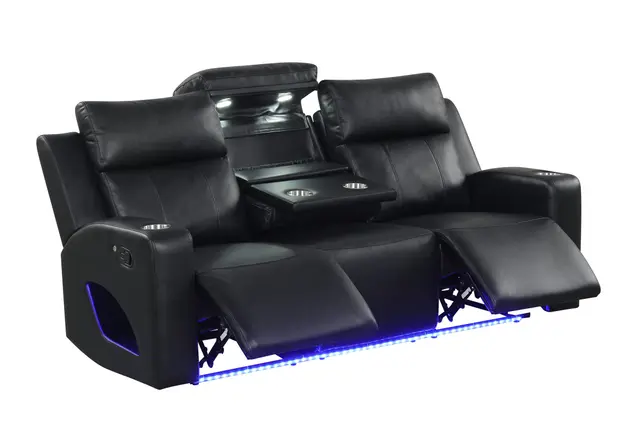 Pinnacle Black 3PC Reclining Set — photo 1