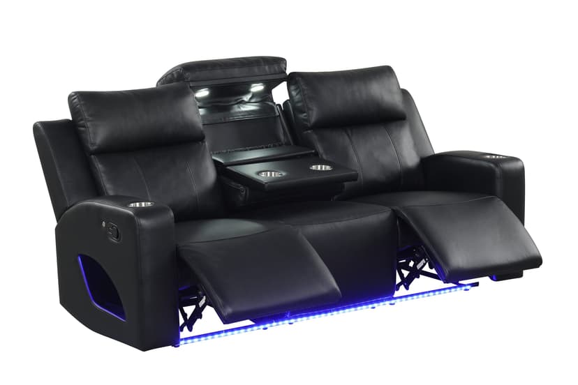 Pinnacle Black 3PC Reclining Set
