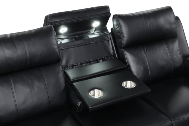 Pinnacle Black 3PC Reclining Set — photo 2