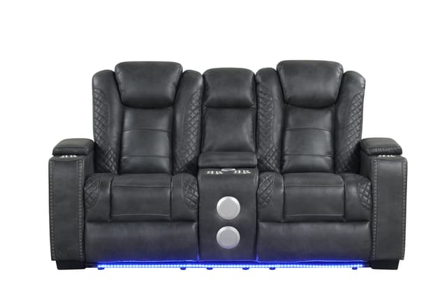 STEFANO30 3PC Reclining Set (Gray) — photo 2