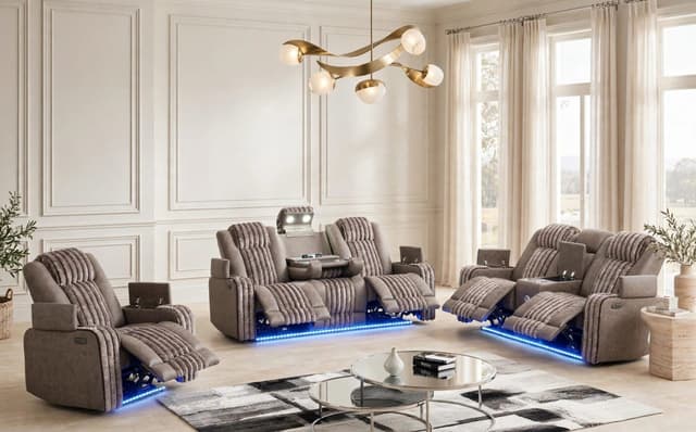 Classic 3PC Power Reclining Set — photo 4
