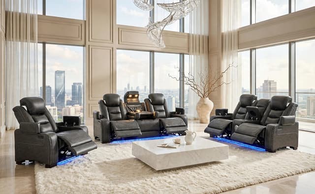 Tesla 3PC Power Reclining Set — photo 4