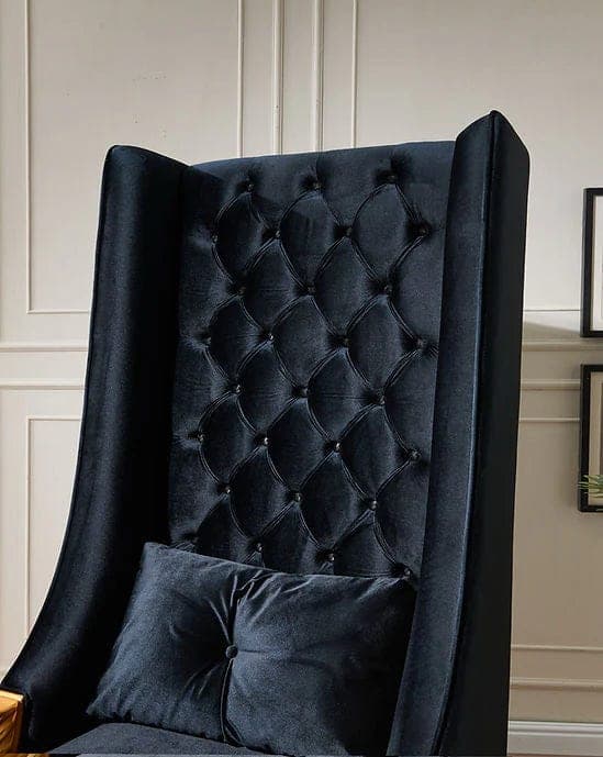 A-CH02 Throne 62.5" Tall (Black) — photo 3
