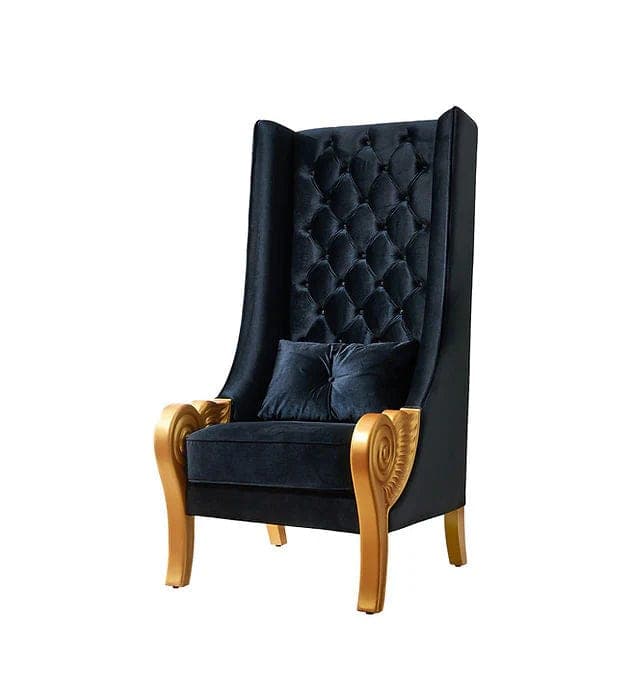 A-CH02 Throne 62.5" Tall (Black) — photo 4