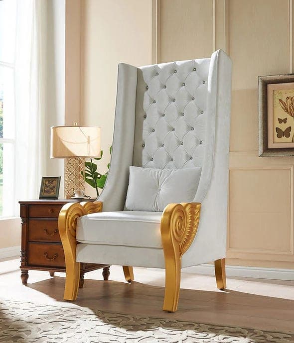 A-CH02 Throne 62.5" Tall (White) — photo 2