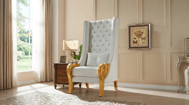 A-CH02 Throne 62.5" Tall (White) — photo 1
