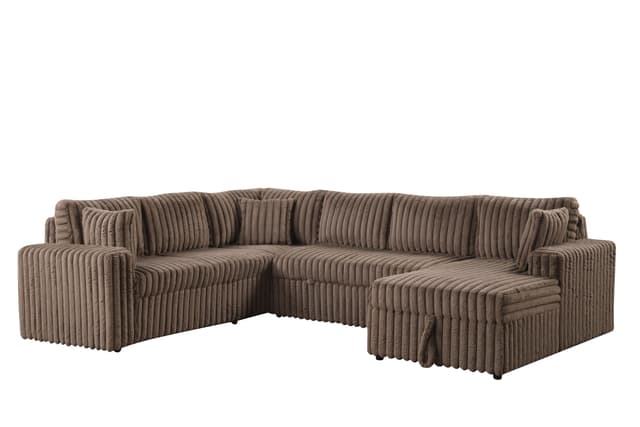 Forever Mocha Sectional With Pull-Out Bed — photo 4