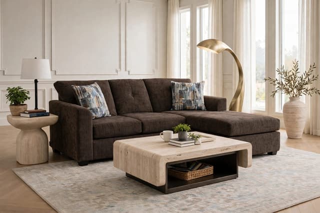 Washington 3006 Chocolate Sectional — photo 2