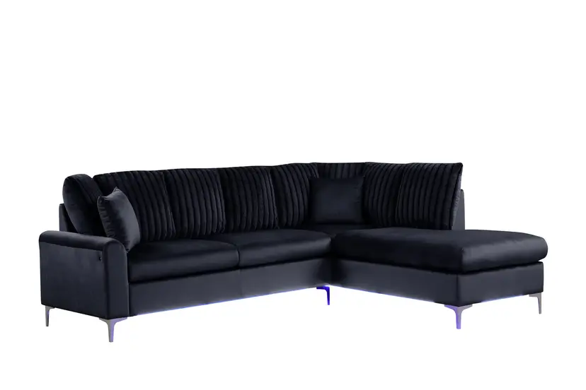 Candy Black - Sectional (w/ LED's)